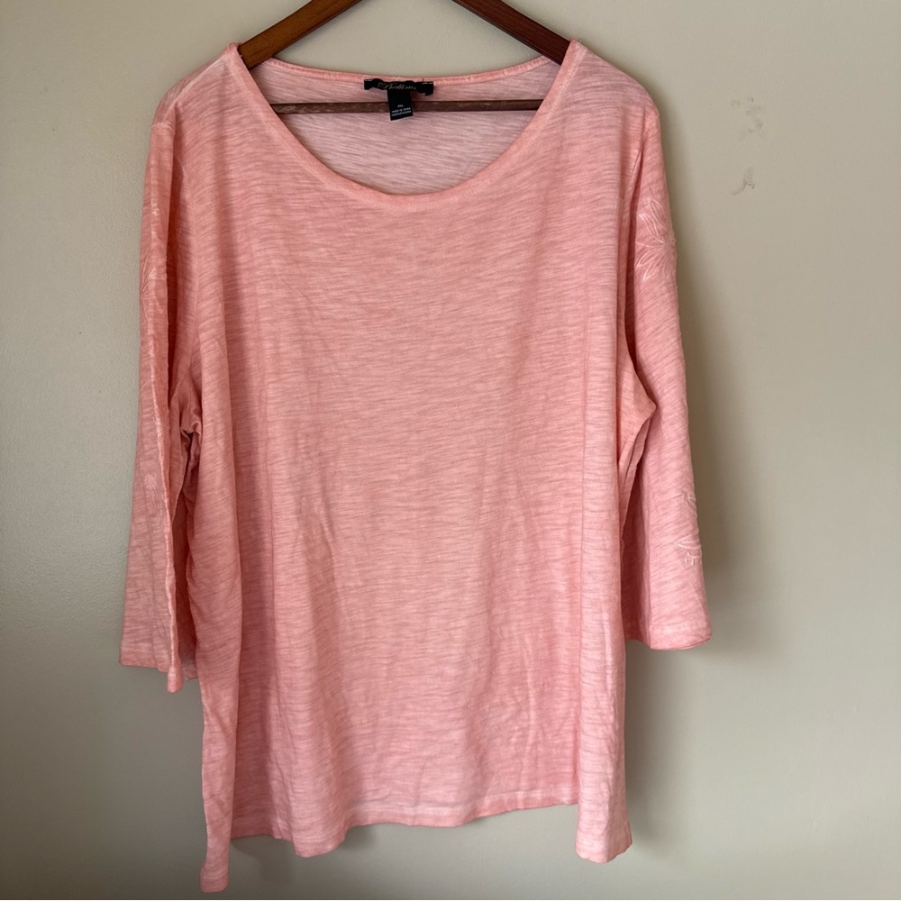 ✨3/$30✨ Bellina Women’s Pink 3/4 Sleeve Top